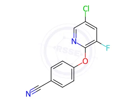 Chemical structure of 4-((5-chloro-3-fluoropyridin-2-yl)oxy)benzonitrile