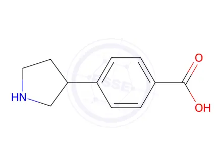 Chemical structure of Benzoic acid, 4-(3-pyrrolidinyl)-
