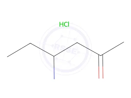 Chemical structure of 4-Aminohexan-2-one hydrochloride