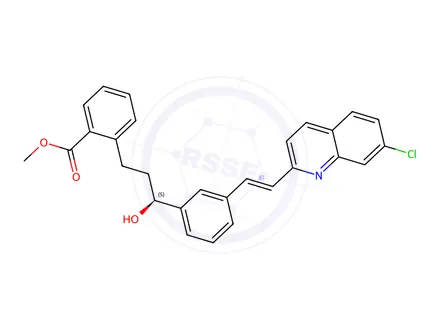 Chemical structure of Methyl (S,E)-2-(3-(3-(2-(7-chloroquinolin-2-yl)vinyl)phenyl)-3-hydroxypropyl)benzoate
