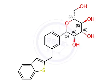 Chemical structure of Ipragliflozin Impurity 8