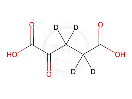 Chemical structure of 2-Ketoglutaric acid-d4