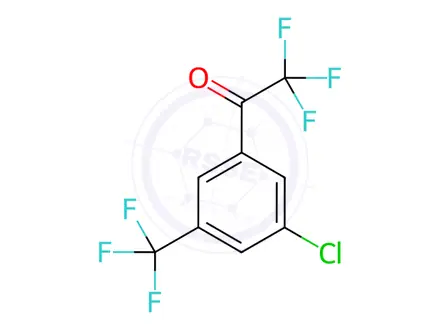 Chemical structure of 1-(3-Chloro-5-(trifluoromethyl)phenyl)-2,2,2-trifluoroethanone