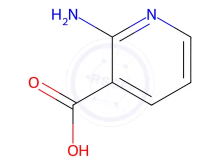Chemical structure of 2-Amino Nicotinic Acid