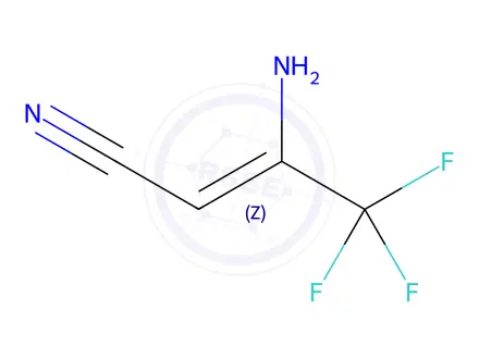 Chemical structure of 3-Amino-4,4,4-trifluoro-2-butenenitrile