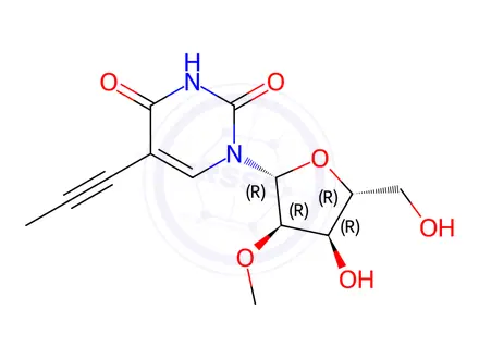 Chemical structure of 2'-O-Methyl-5-propynyluridine