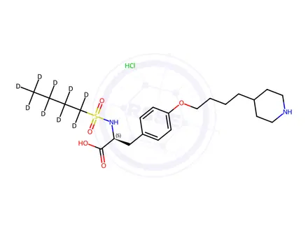Chemical structure of Tirofiban-d9 Hydrochloride