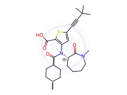Chemical structure of Lomibuvir Impurity 133