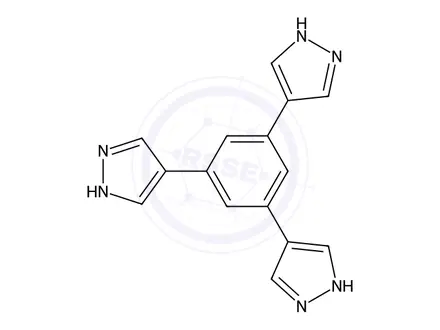 Chemical structure of 1,3,5-Tri(4-pyrazolyl)benzene