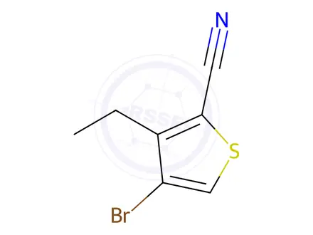 Chemical structure of 4-Bromo-3-ethylthiophene-2-carbonitrile