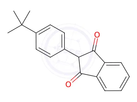 Chemical structure of 2-(4-(tert-Butyl)phenyl)-1H-indene-1,3(2H)-dione