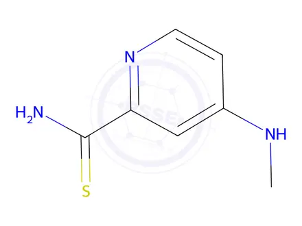 Chemical structure of 4-(Methylamino)pyridine-2-carbothioamide