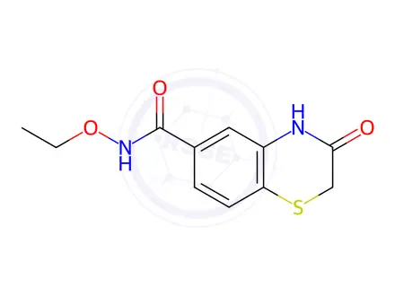 Chemical structure of n-Ethoxy-3-oxo-3,4-dihydro-2h-benzo[b][1,4]thiazine-6-carboxamide