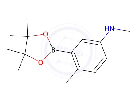 Chemical structure of N,4-Dimethyl-3-(4,4,5,5-tetramethyl-1,3,2-dioxaborolan-2-yl)aniline