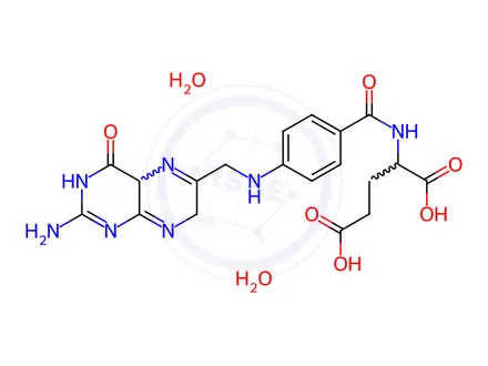 Chemical structure of Calcium Levofolinate Pentahydrate-Impurity G (Dihydrate Salt)
