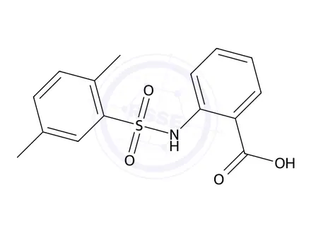 Chemical structure of 2-((2,5-Dimethylphenyl)sulfonamido)benzoic acid