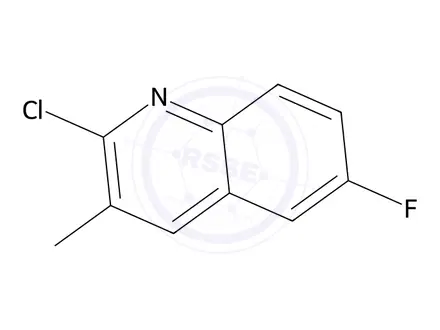 Chemical structure of 2-Chloro-6-fluoro-3-methylquinoline