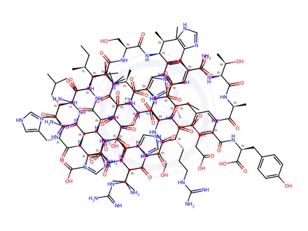 Chemical structure of (Tyr36)-pTH-Related Protein (1-36) (human, mouse, rat)