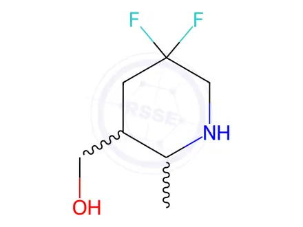 Chemical structure of (5,5-Difluoro-2-methylpiperidin-3-yl)methanol