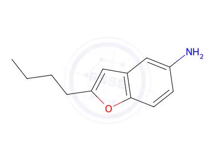 Chemical structure of 2-butylbenzofuran-5-amine