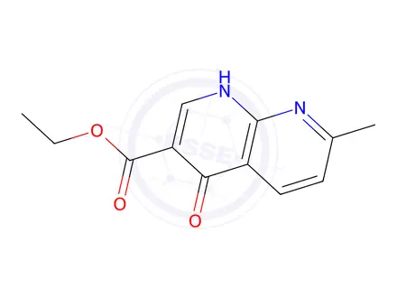 Chemical structure of ethyl 7-methyl-4-oxo-1,8-naphthyridine-3-carboxylate