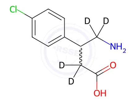 Chemical structure of Baclofen-d4A