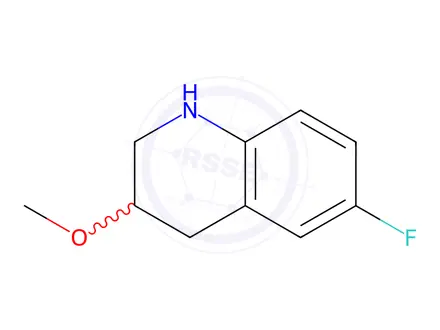 Chemical structure of 6-fluoro-3-methoxy-1,2,3,4-tetrahydroquinoline
