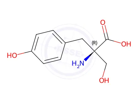 Chemical structure of α-Hydroxymethyl-L-tyrosine