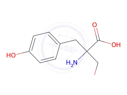 Chemical structure of α-Hydroxymethyl-D-tyrosine