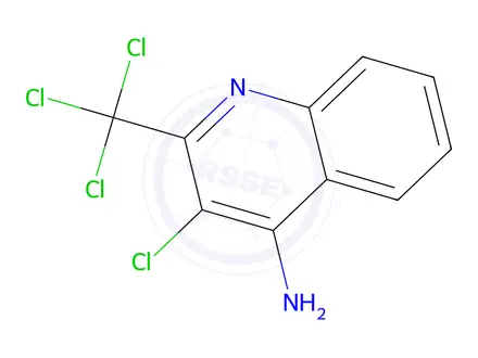 Chemical structure of 3-Chloro-2-(trichloromethyl)quinolin-4-amine