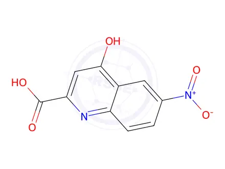 Chemical structure of 6-Nitro-4-oxo-1,4-dihydro-quinoline-2-carboxylic Acid