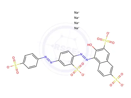 Chemical structure of Ponceau 4R Impurity 11 (Ponceau S)