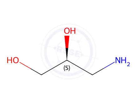 Chemical structure of (S)-3-Aminopropane-1,2-diol