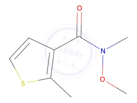 Chemical structure of N-Methoxy-N,2-dimethylthiophene-3-carboxamide