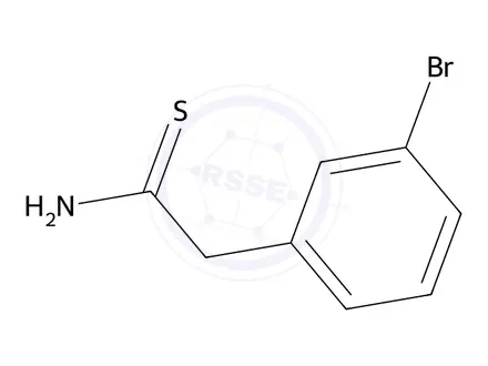 Chemical structure of 2-(3-Bromophenyl)ethanethioamide