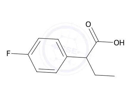 Chemical structure of 2-(4-Fluorophenyl)butanoic acid