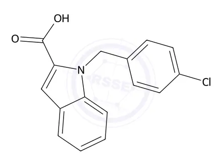 Chemical structure of 1-(4-Chlorobenzyl)-1H-indole-2-carboxylic acid