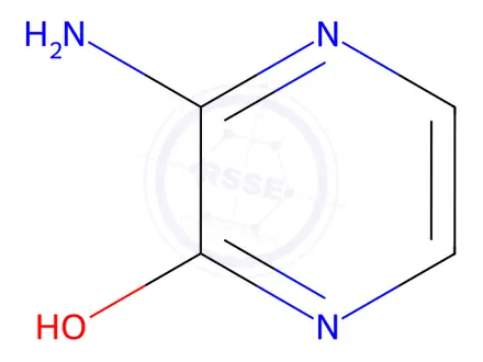 Chemical structure of 3-Aminopyrazin-2(1H)-one