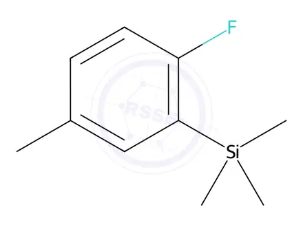 Chemical structure of (2-fluoro-5-methylphenyl)trimethylsilane