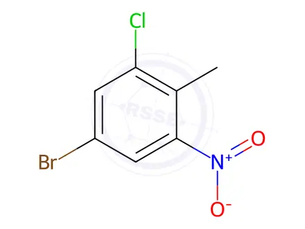 Chemical structure of 5-Bromo-1-chloro-2-methyl-3-nitrobenzene
