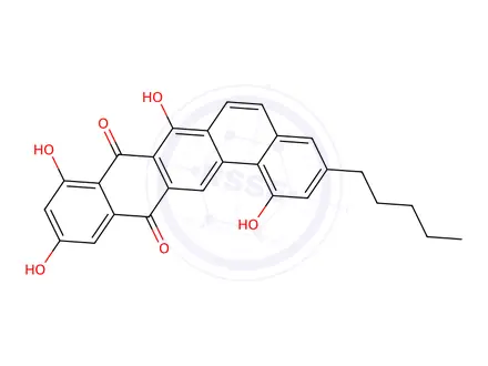 Chemical structure of bequinostatin D