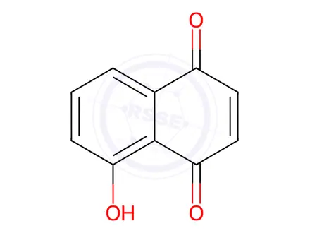 Chemical structure of JUGLONE CRYSTALLIZED