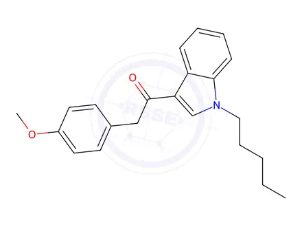 Chemical structure of JWH-201