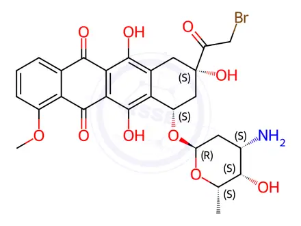Chemical structure of Doxorubicin EP Impurity C