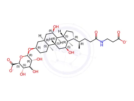 Chemical structure of Glycocholic Acid 3-O-ß-Glucuronide Disodium Salt