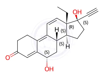 Chemical structure of Gestrinone Impurity 12