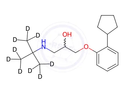 Chemical structure of Penbutolol-[D9]