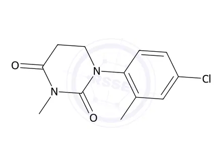 Chemical structure of 1-(4-Chloro-2-methylphenyl)-3-methyldihydropyrimidine-2,4(1H,3H)-dione
