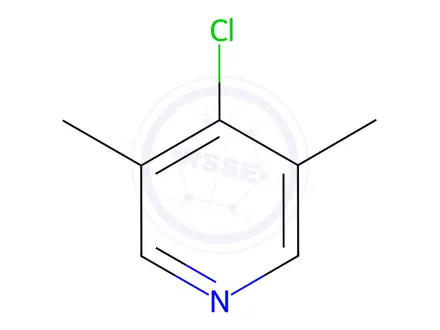 Chemical structure of 4-Chloro-3,5-dimethylpyridine