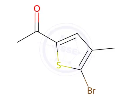Chemical structure of 1-(5-bromo-4-methylthiophen-2-yl)ethan-1-one